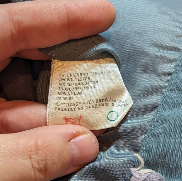 Vintage North American Clothiers Outdoor Grey Teal Zip Hooded Jacket Mens M - Picture 11 of 14